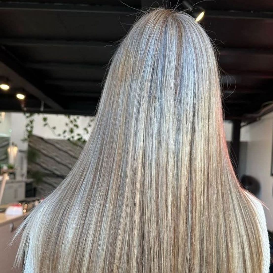 Balayage hair coloring transformation