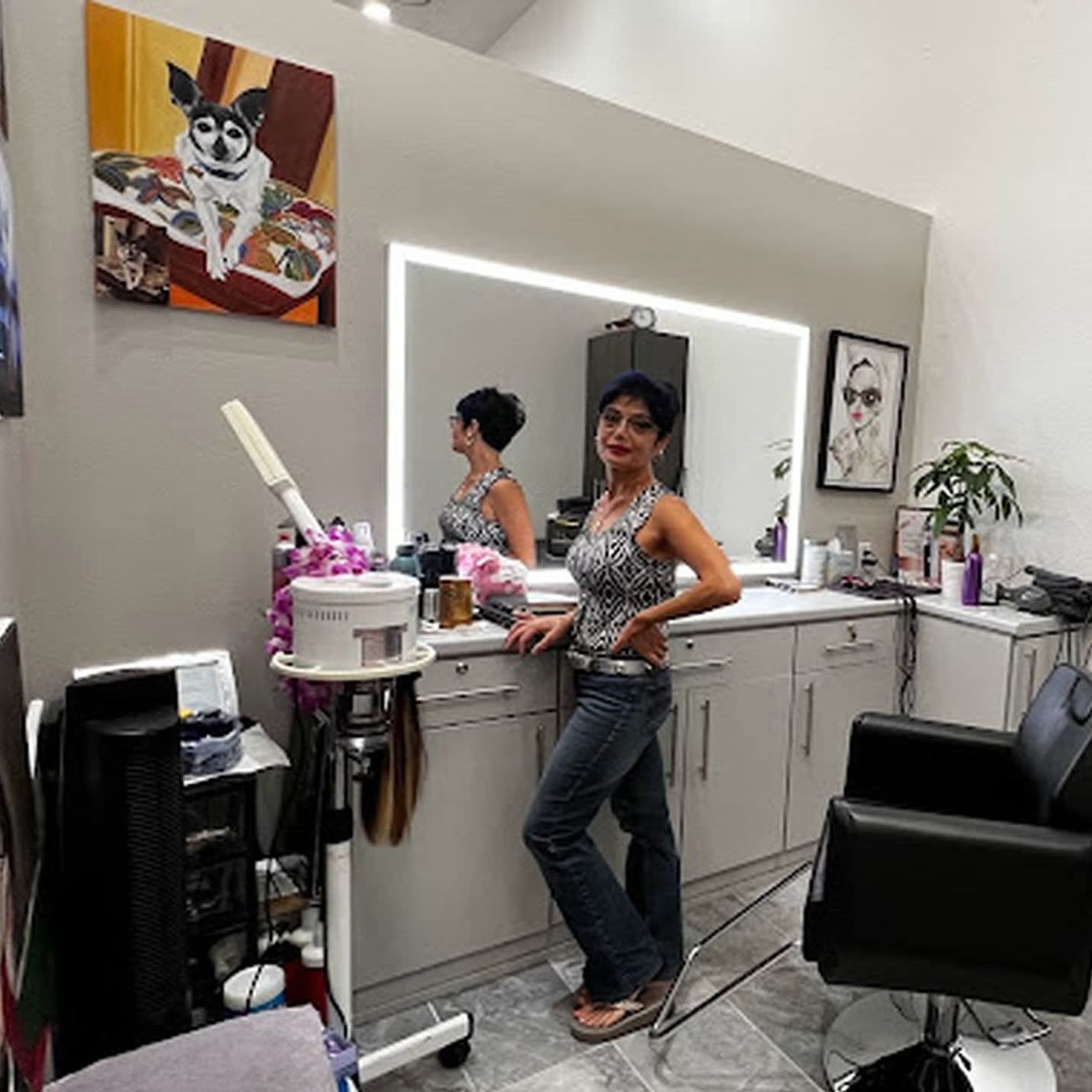 Precision haircut styling